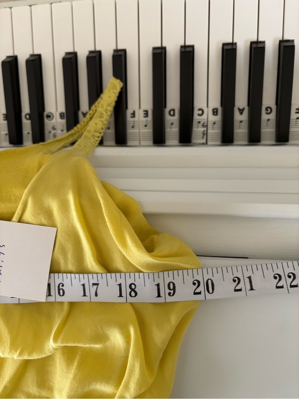 New Collection Viscose Yellow Ruffled Tank Maxi Dress - Picture 10 of 13